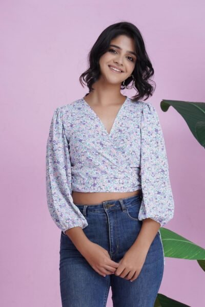 WRAP CROP TOP