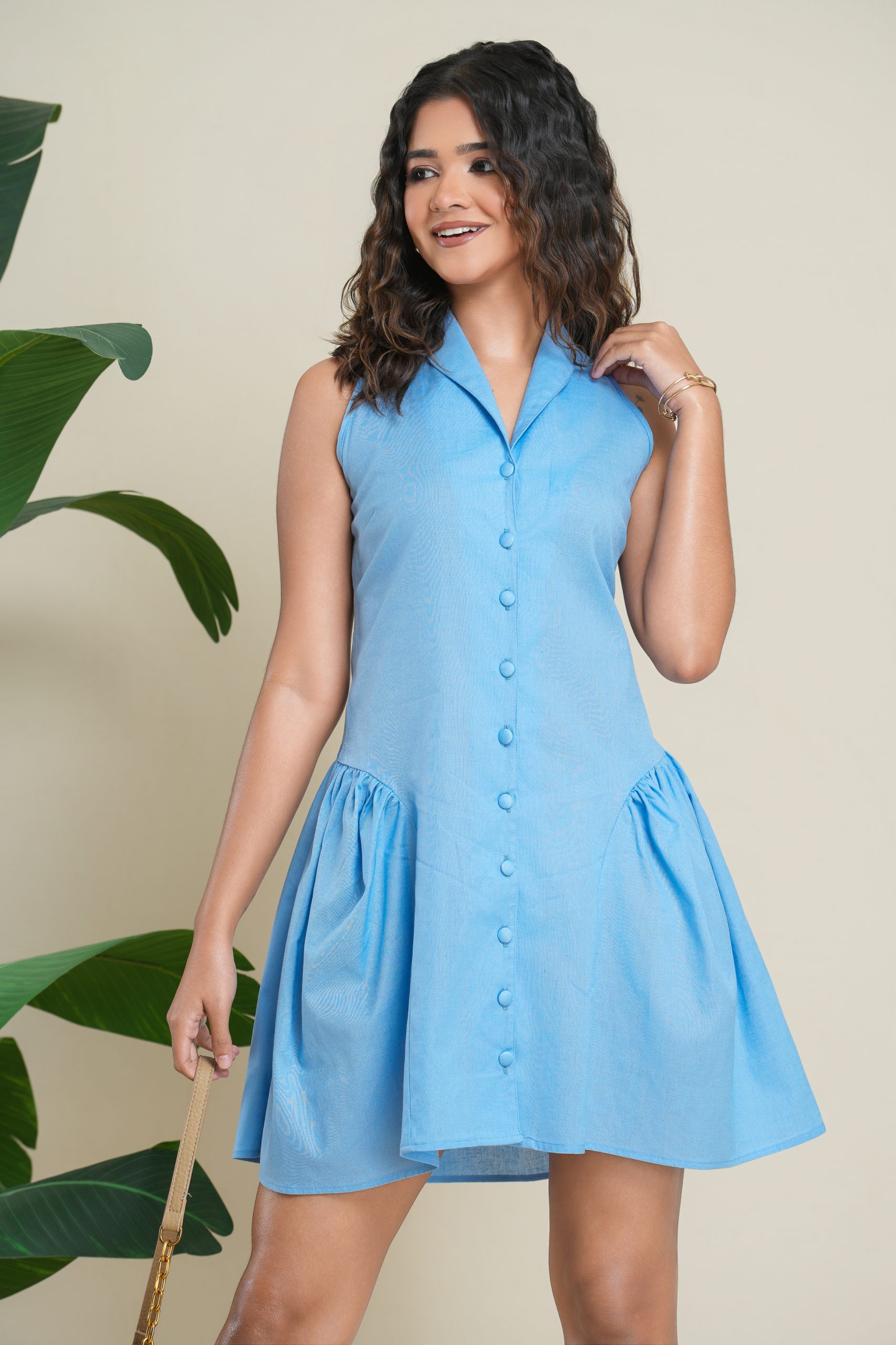 DANDY Drop waist mini dress