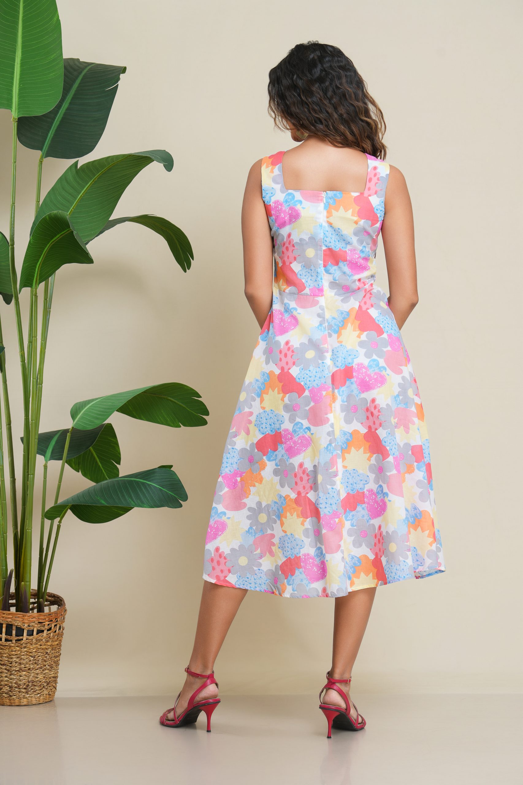 Dandy Double Bow Midi Dress - Image 4