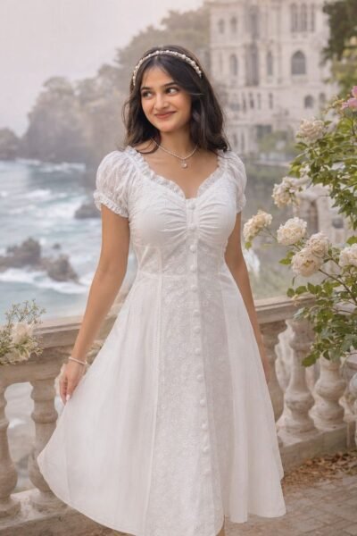 PEARL MUSE MIDI DRESS