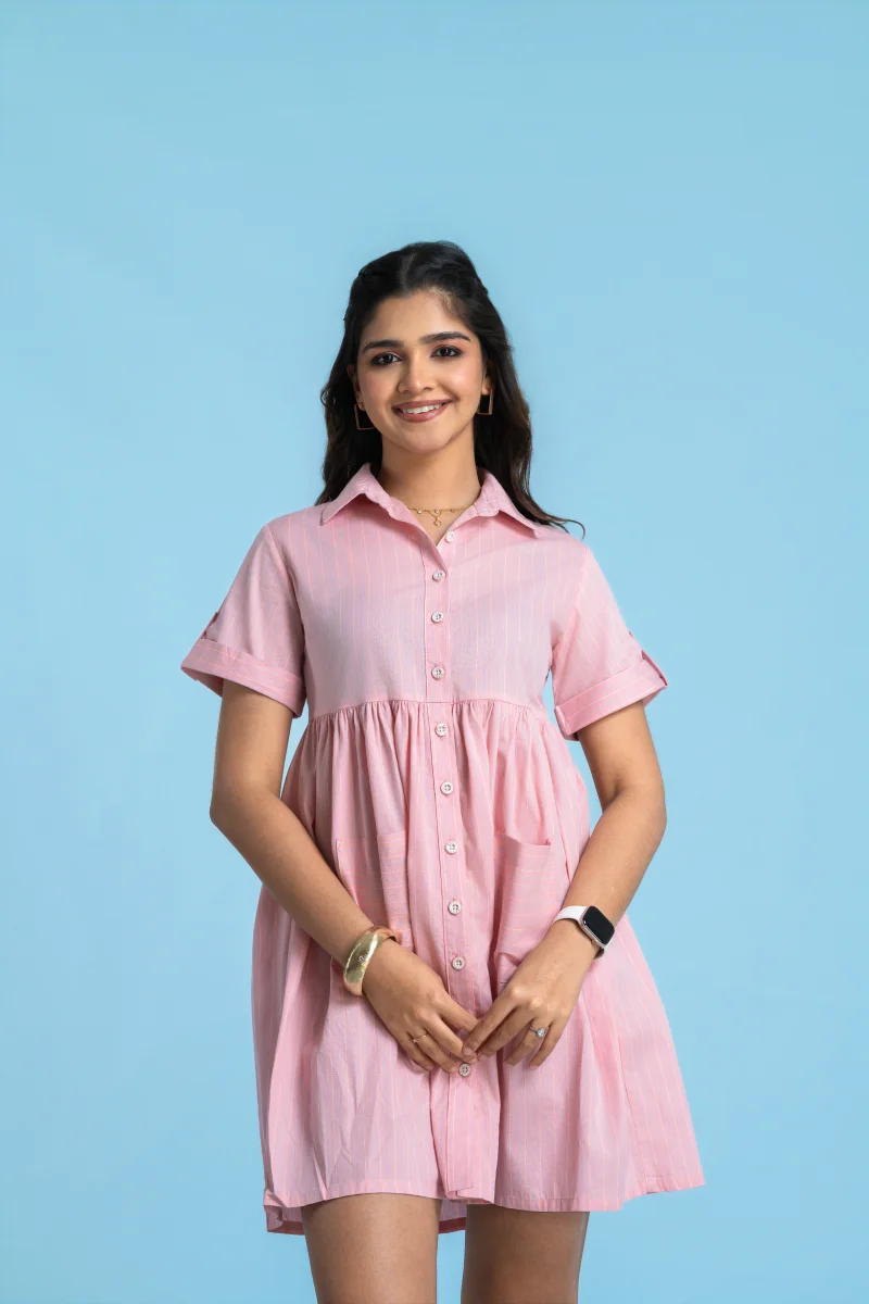 Gridelle Collared Dress - Image 2