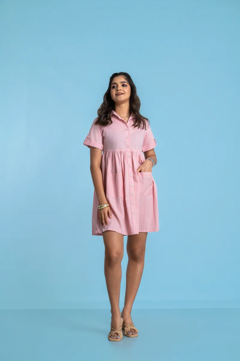 Gridelle Collared Dress - Image 3