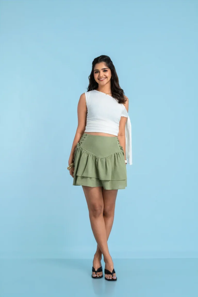 Ivora Side Bow Layered Skirt