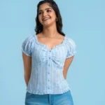 Luna neck frill top