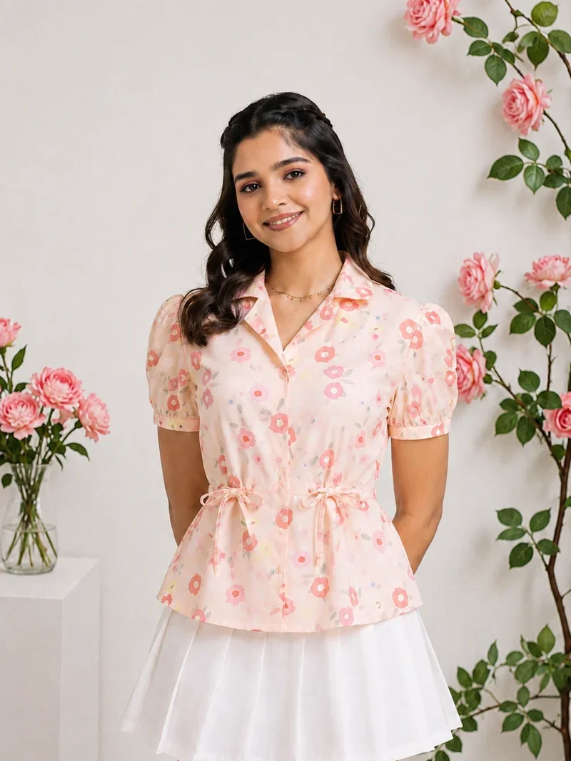 Peachy Puff Top